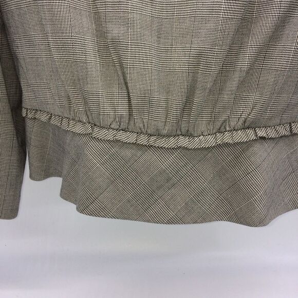 Nanette Lepore Short Jacket w/Wrap Front Closure/Ruffle & Flower Accent @Waist-8 - Picture 6 of 9